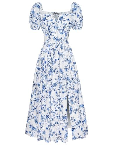 Floral Corset Midi Dress