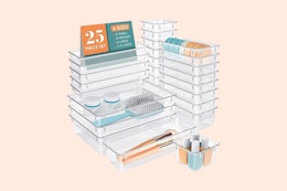 Clear Plastic Organizer Set