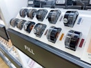A variety of Anastasia of Beverly Hills Dipbrow tester jars sitting in a display.