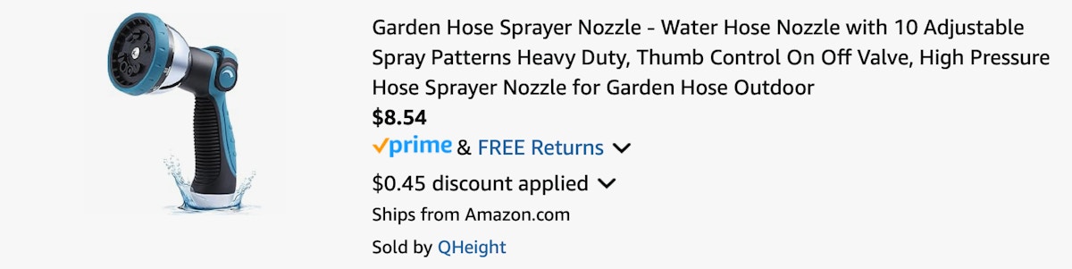 Amazon Garden Hose Nozzle 2025