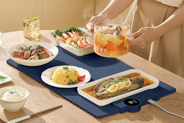 Rollable Food-Warming Mat, Just $9.99 on Amazon