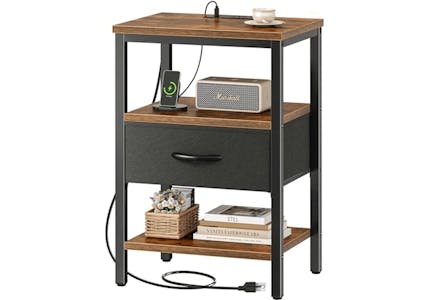 Nightstand With Charging Station