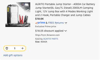 Portable Jump Starter Discount