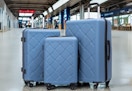 blue luggage set