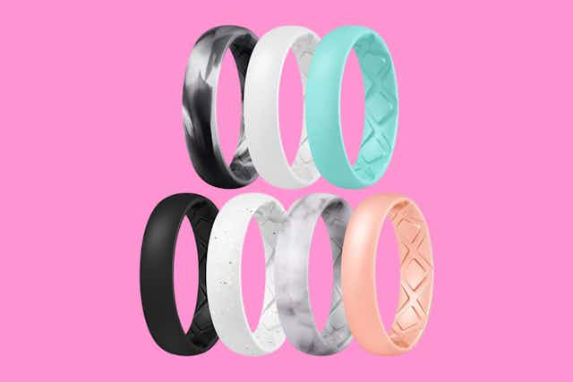 Get a 7-Pack of Silicone Rings for Only $5.94 on Amazon card image