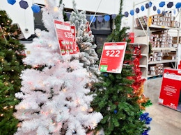 $39 Pre-Lit 6.5-Foot Christmas Tree at Walmart (3 Colors Available) card image