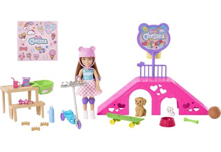 Barbie Chelsea Doll Skate Park Playset