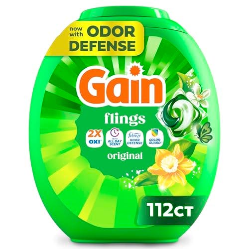 4 Gain Flings Laundry Detergents