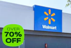 front of Walmart signage