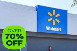 front of Walmart signage