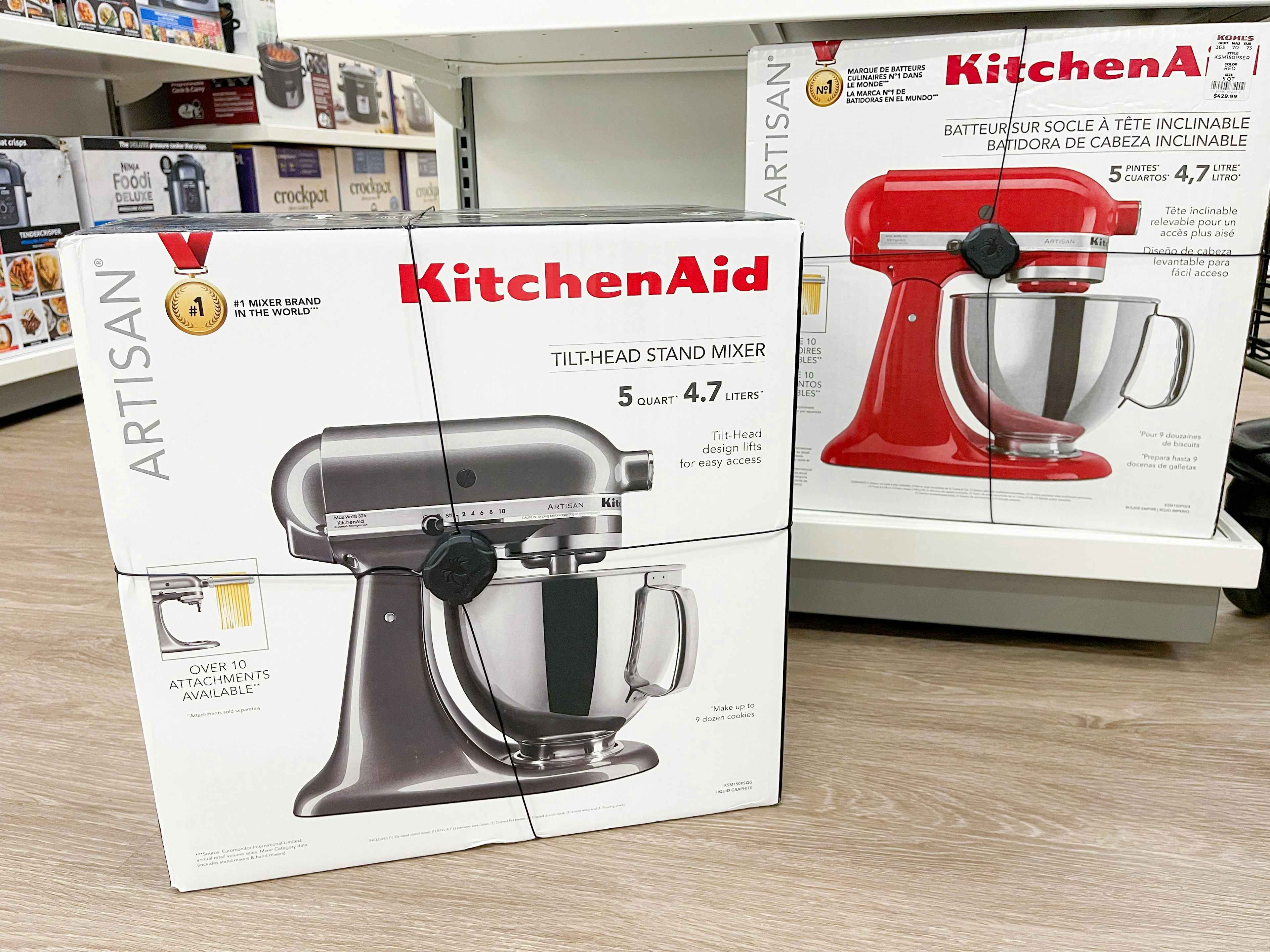 kitchenaid stand mixer in store
