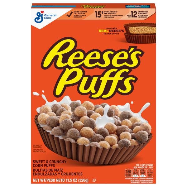 2 Reese's Puffs Cereal Boxes