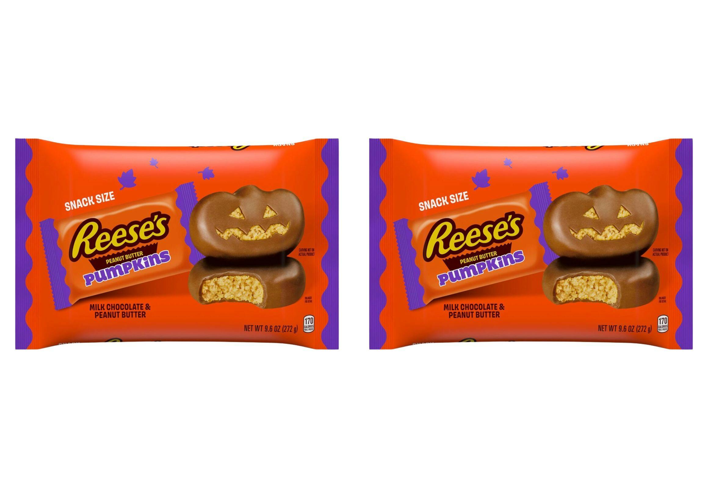 2 Reese's Peanut Butter Pumpkin Bags