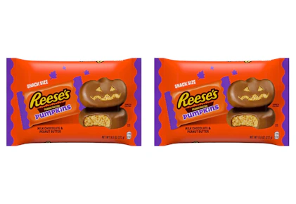 2 Reese's Peanut Butter Pumpkin Bags