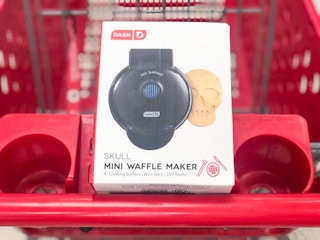 dash halloween waffle maker in a target cart