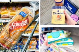 sara lee tillamook pampers collage