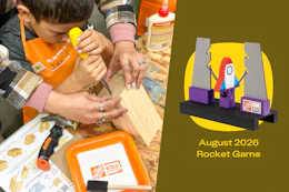 Home Depot Workshop August 2026 Rocket Game