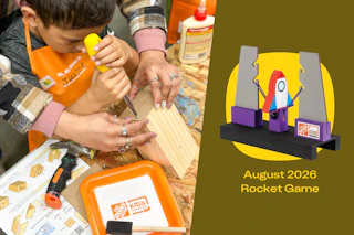 Home Depot Workshop August 2026 Rocket Game