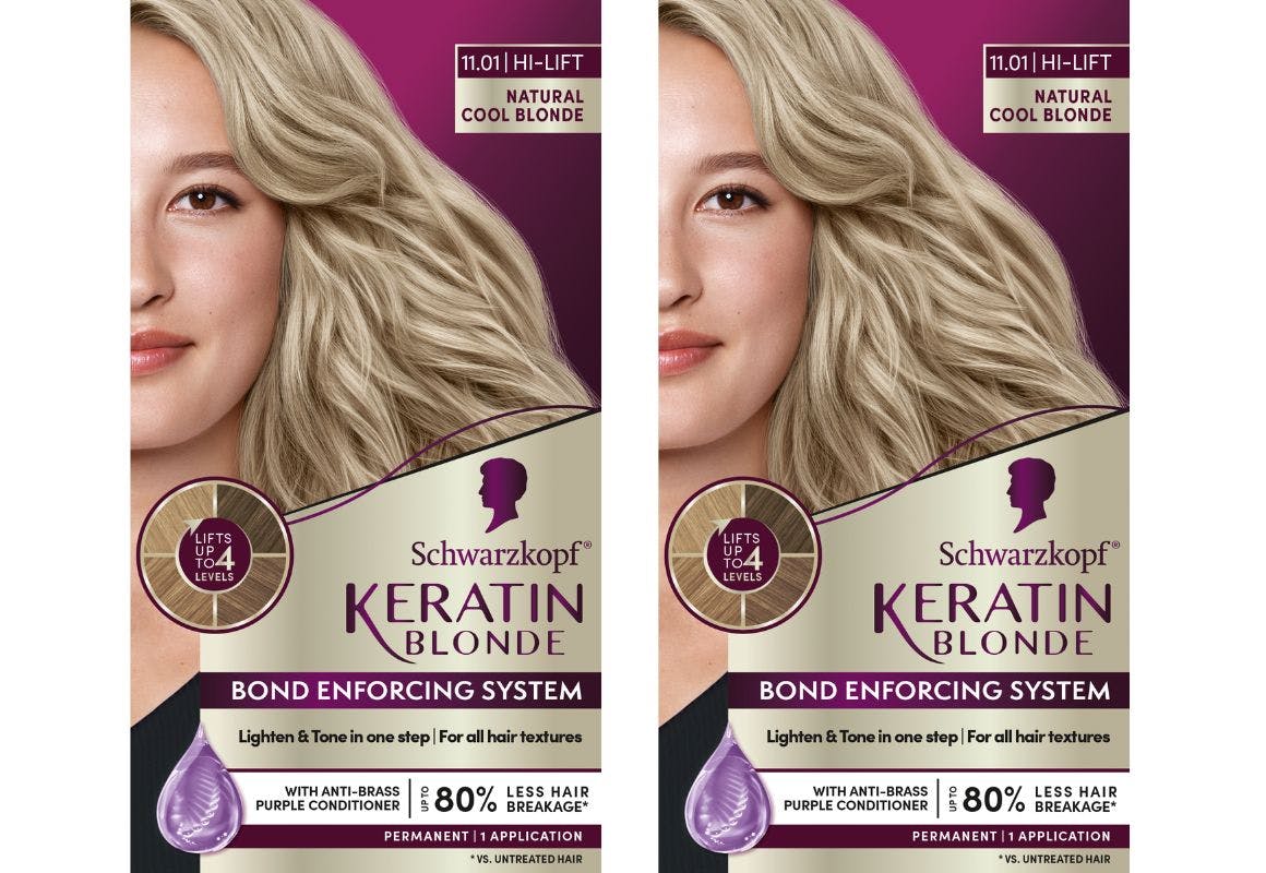 2 Schwarzkopf Keratin Hair Color Boxes