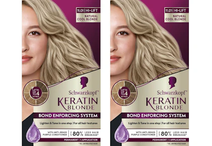 2 Schwarzkopf Keratin Hair Color Boxes