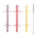 Nuby Silicone Tube Teethers 3-Pack