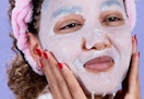 woman wearing facial masks