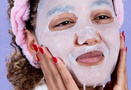 woman wearing facial masks