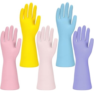 Rubber Kitchen Dishwashing Gloves
