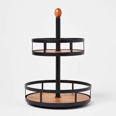 Threshold Wood 2-Tier Spice Rack