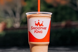 a large smoothie king smoothie