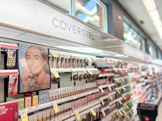cover girl area shot in walgreens aisle
