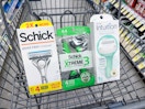schick razors in walgreens cart