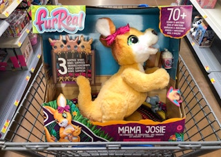 furReal mama josie and joeys toy in walmart cart in walmart toy section