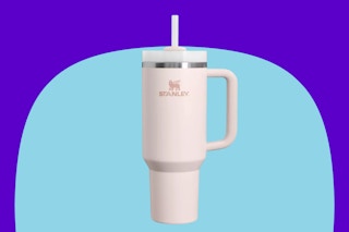 stanley rose quartz quencher tumbler at target