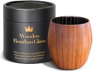 Charred Wooden Bourbon Glass