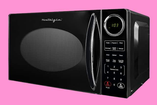 Nostalgia Countertop Microwave, Only $59.99 at QVC card image