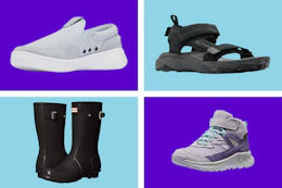 Outdoor footwear styles on Woot: Columbia, Hunter & others