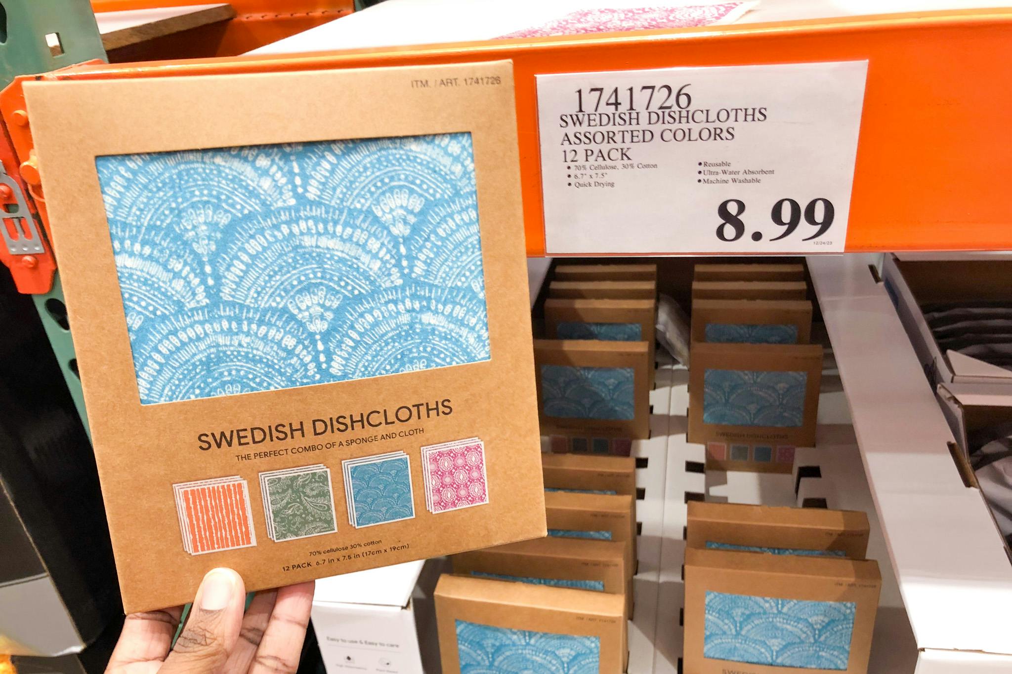 12 Piece Swedish Dishcloth Set Only 8 99 At Costco The Krazy Coupon   Costco Swedish Dishcloth 