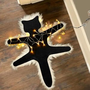 Light Up Fried Cat Rug