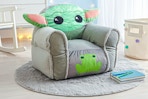 Lifestyle image of Star Wars Bean Bag Chair in kids' bedroom setting