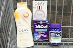 P&G products in a shopping cart