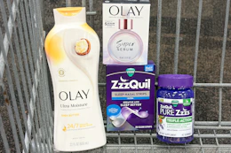P&G products in a shopping cart
