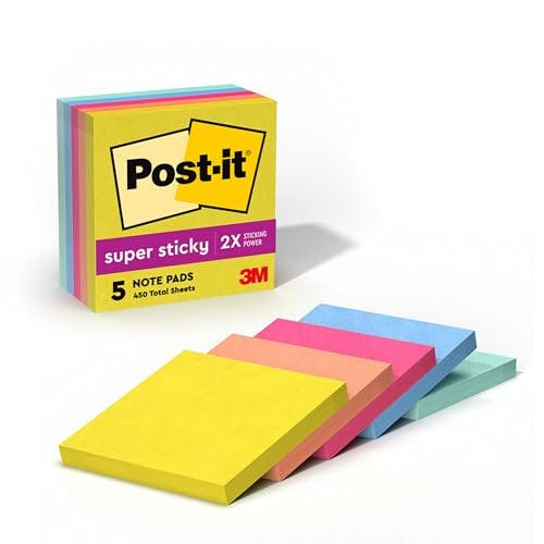 Post-it Super Sticky Notes 5-Pack