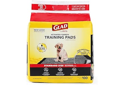 Glad Black Charcoal Puppy Pads