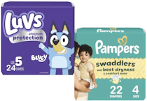2 Pampers + 2 Luvs Diaper Packs