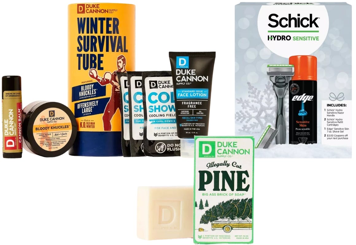 4 Duke Canyon and 2 Schick Gift Sets