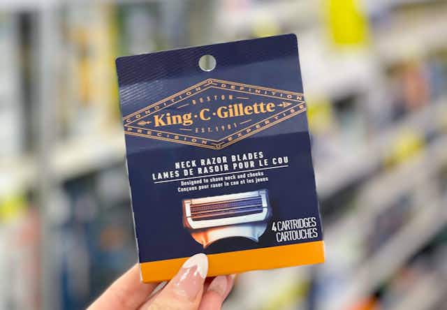King C. Gillette Razor Blade Packs, Only $1.12 Each at Walgreens card image