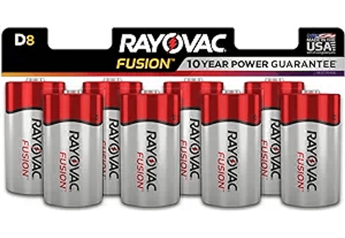 Rayovac Fusion D Batteries