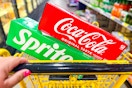 coca cola sprite in shopping cart