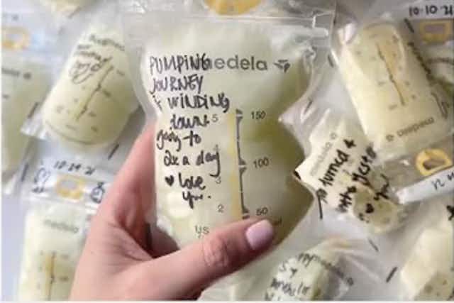 100-Count of Medela Breast Milk Storage Bags, Only $14.69 on Amazon card image